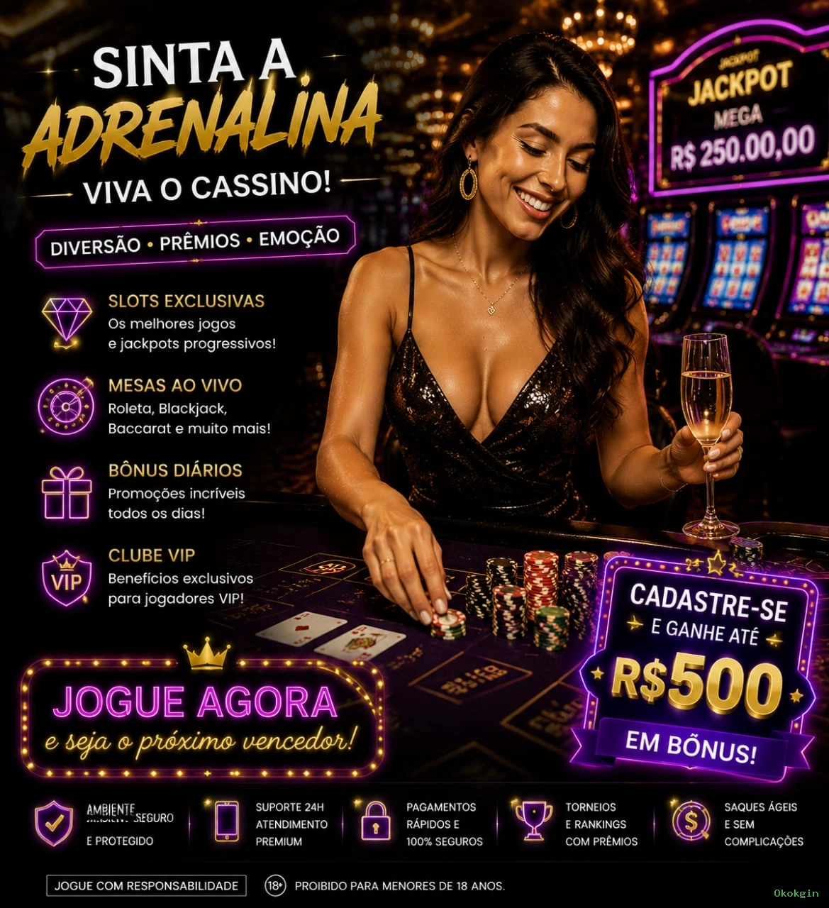 Programa VIP exclusivo da Okokgin